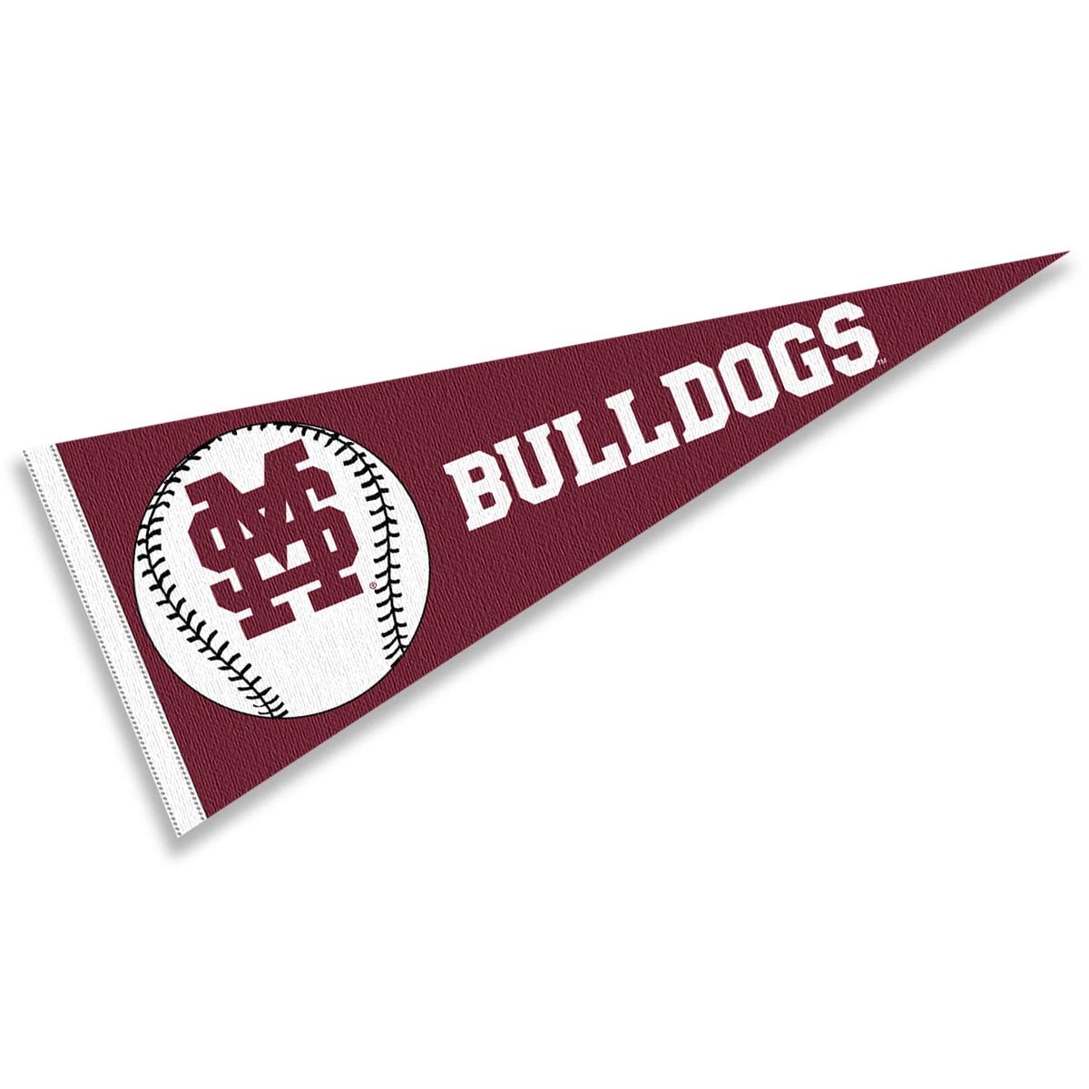 Mississippi State Bulldogs Baseball Felt Pennant - Full Size College Banner for Room Decor, Game Day, Tailgating & Fan Gifts