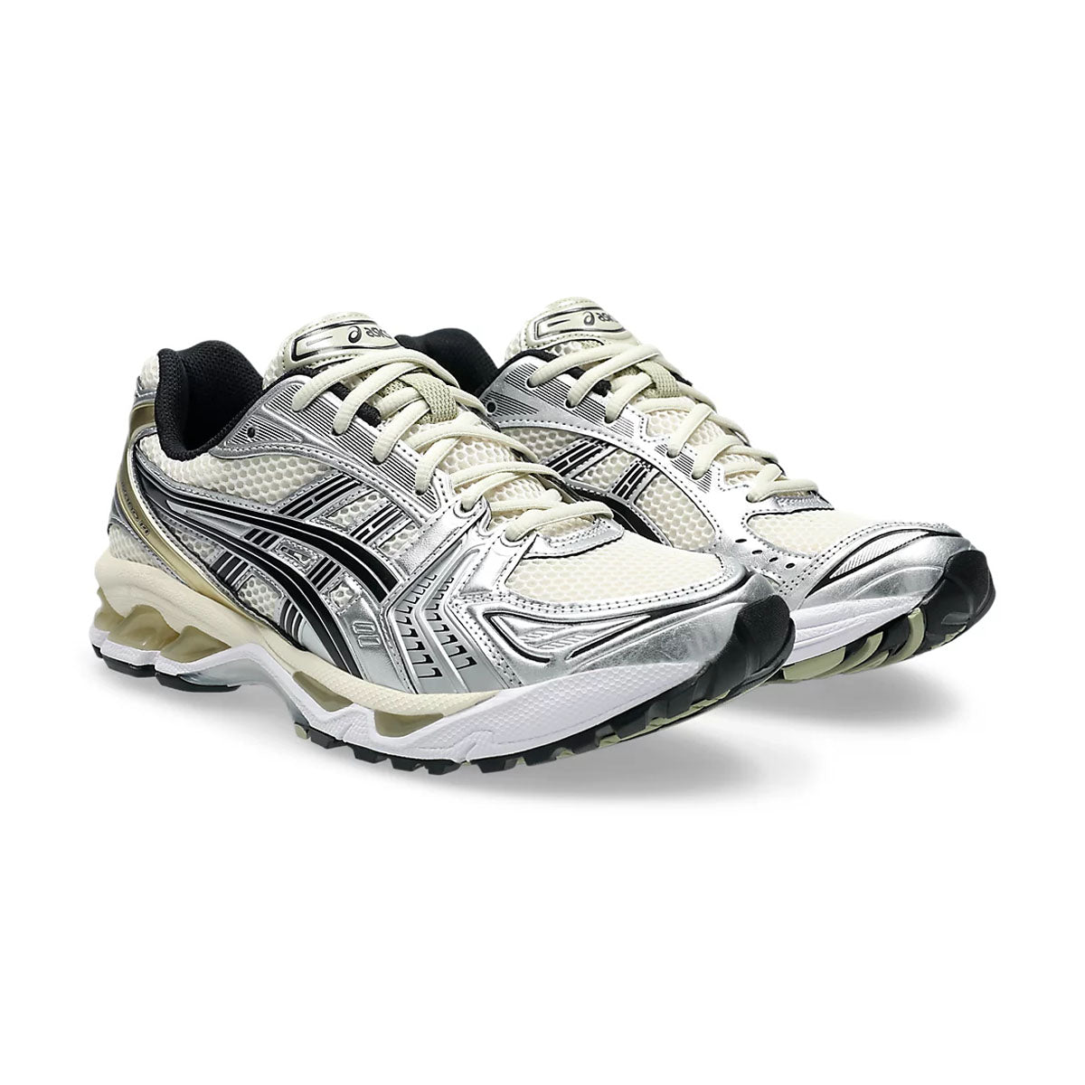 ASICS GEL Kayano 14 Running Shoes for Men - 'Birch Pure Silver' | Premium Cushioned Support for Long Distance Running & Gym Workouts