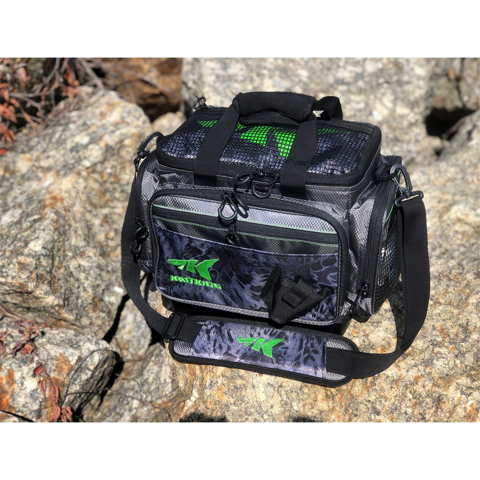 KastKing Waterproof Fishing Tackle Bags - Saltwater Resistant Gear Storage for Freshwater & Saltwater Fishing - Perfect for Boat, Kayak, and Shore Fishing Trips