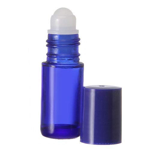 5ml Glass Roll On Bottles for Essential Oils, Aromatherapy, Perfume & Cologne - Plastic Roller Ball & Pipettes Included (288-Pack, Blue) - DIY Home Spa, Travel Size, Gift Making & Beauty Products Refill