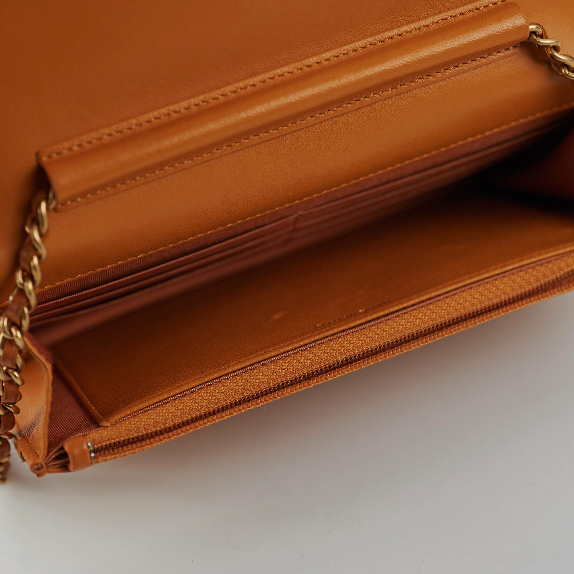 Chanel Boy Wallet On Chain WOC Lambskin Brown Crossbody Bag for Women | Luxury Designer Handbag for Everyday Use & Special Occasions
