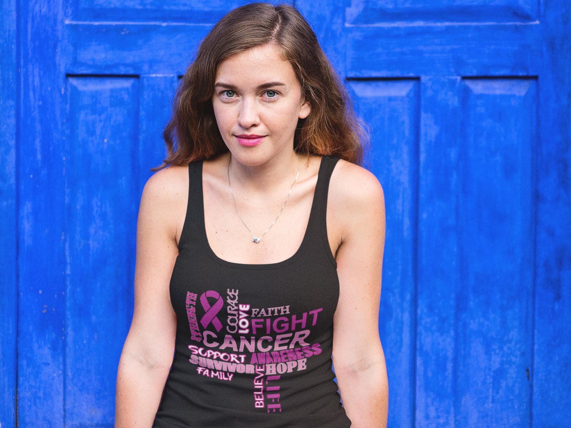 Empowering Women's Breast Cancer Awareness Tank Top - Stylish Pink Ribbon Design for October Fight Against Cancer | Perfect for Survivors, Supporters & Awareness Events