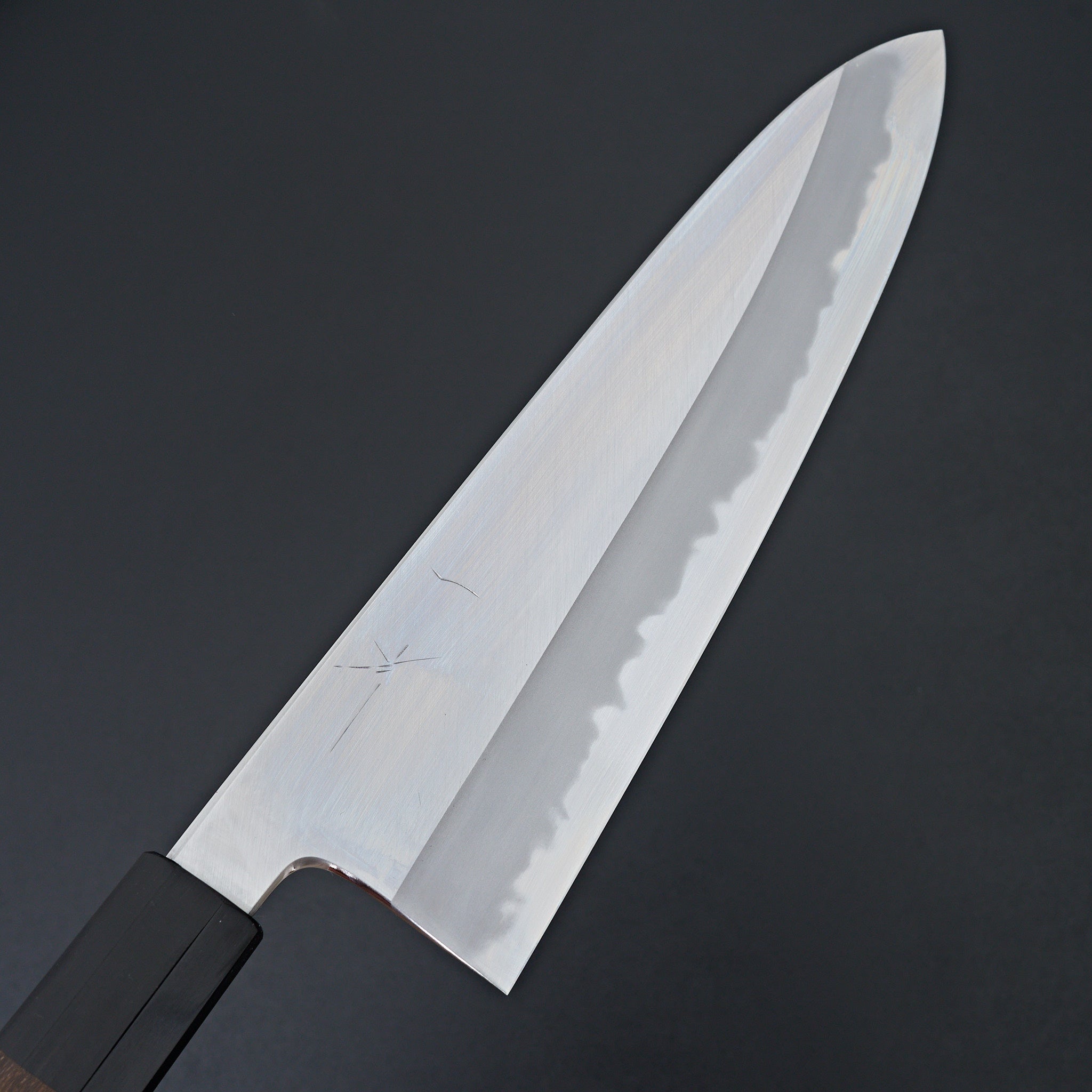 Premium Hitohira Tanaka Kyuzo Blue #1 Steel Migaki Gyuto Chef Knife 240mm - Japanese High Carbon Steel with Ziricote Wood Handle (Extra Tall Height) - Perfect for Professional Chefs & Home Cooking Enthusiasts