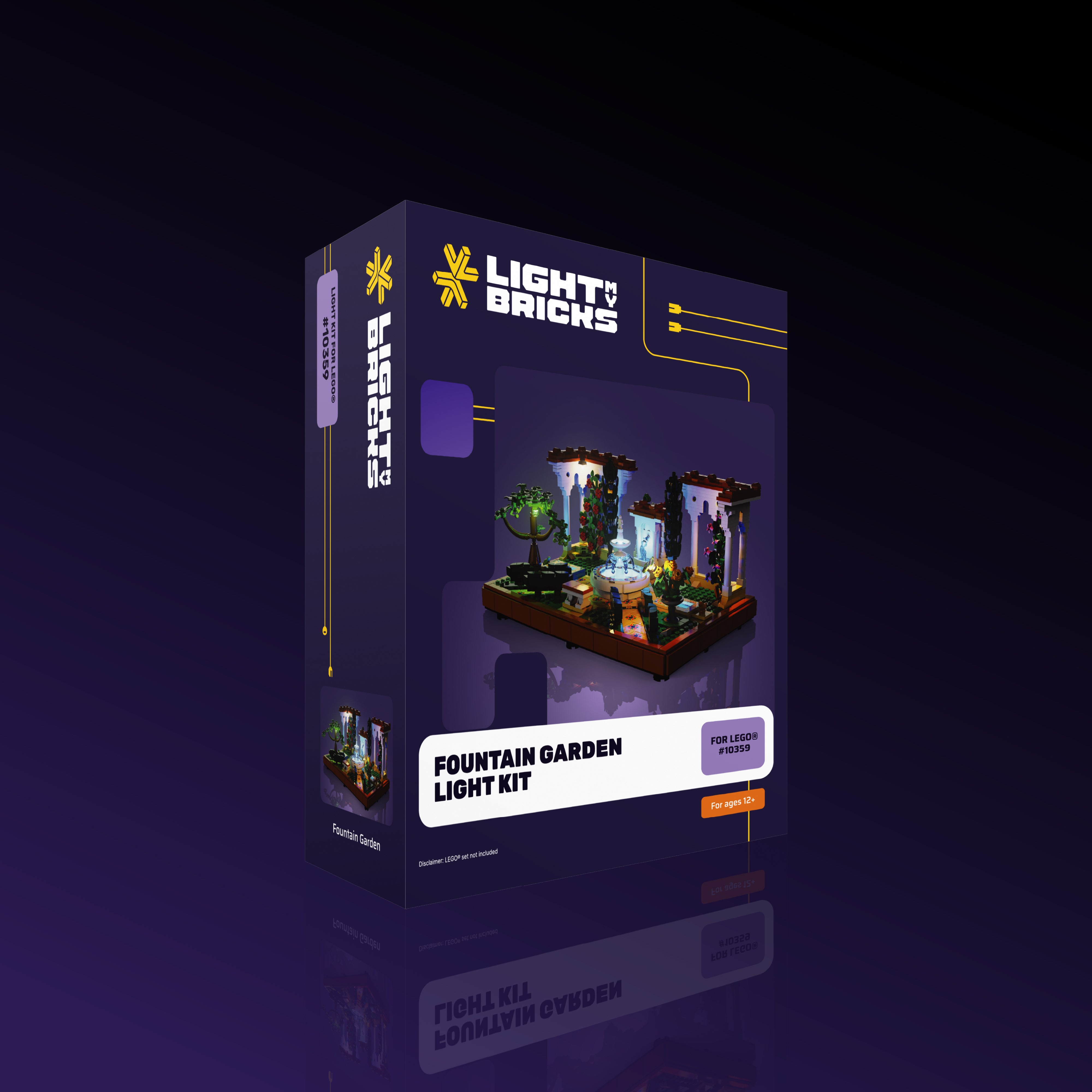 LEGO® Fountain Garden #10359 Light Kit - DIY LED Lighting Set for LEGO Building Blocks | Perfect for Home Decoration, Gift Giving & Nighttime Display