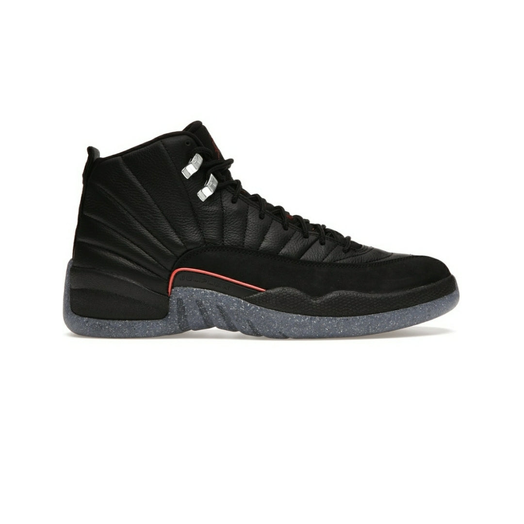 Air Jordan 12 Retro Basketball Shoes - Men's Utility Black High-Top Sneakers for Running, Training & Streetwear Fashion