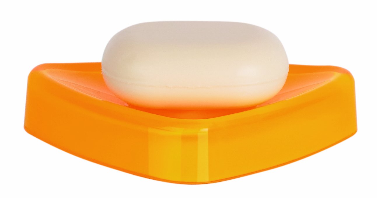 Trix Acrylic Soap Dish - Safran for Bathroom & Kitchen