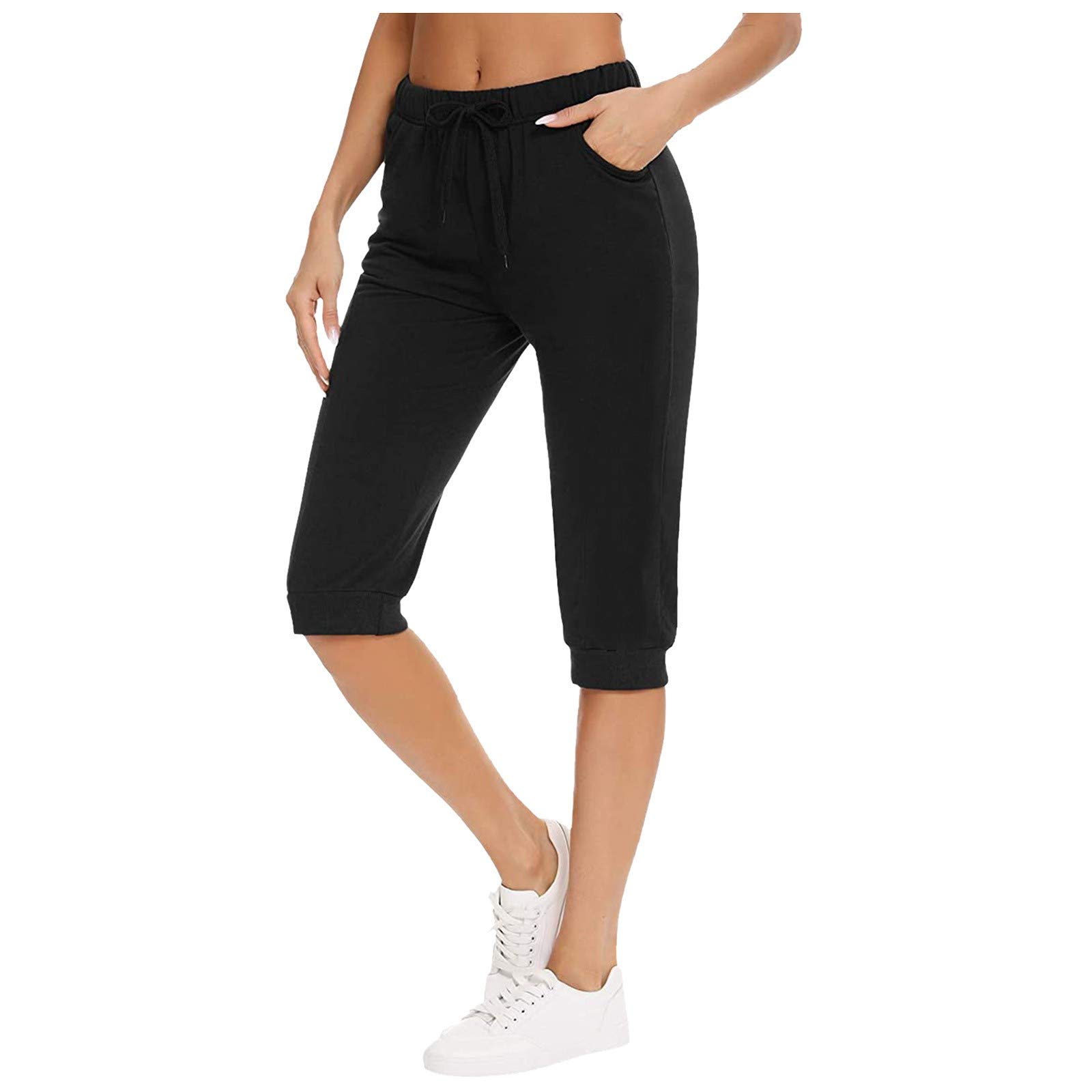 Women's High Waist Workout Shorts with Pockets - Gym Running Fitness Shorts for Women, Yoga & Training, Breathable Athletic Shorts for Sports, Bodybuilding & Casual Wear