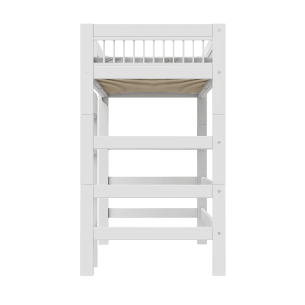 High Sleeper Bed 177cm with Ladder - Sturdy Loft Bed for Teens & Adults - Perfect for Small Rooms, Dormitories & Studio Apartments