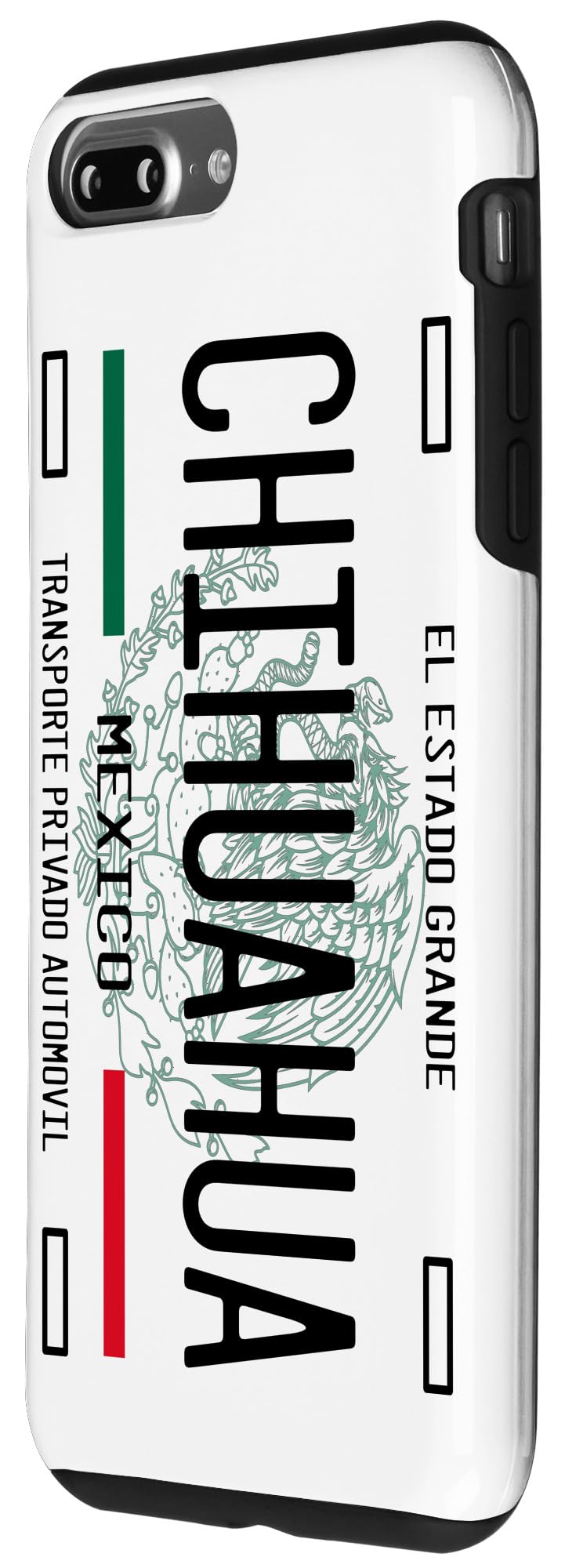iPhone 7 Plus/8 Plus Chihuahua Dog Breed Custom License Plate Phone Case - Perfect for Pet Lovers & Travel Accessories