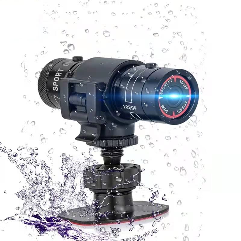 1080P Waterproof Mini Sports Action Camera - 120° Wide Angle Handlebar Mount for Bike, Motorcycle, Car - Ideal for Mountain Biking, Wilderness Adventures & Outdoor Recording