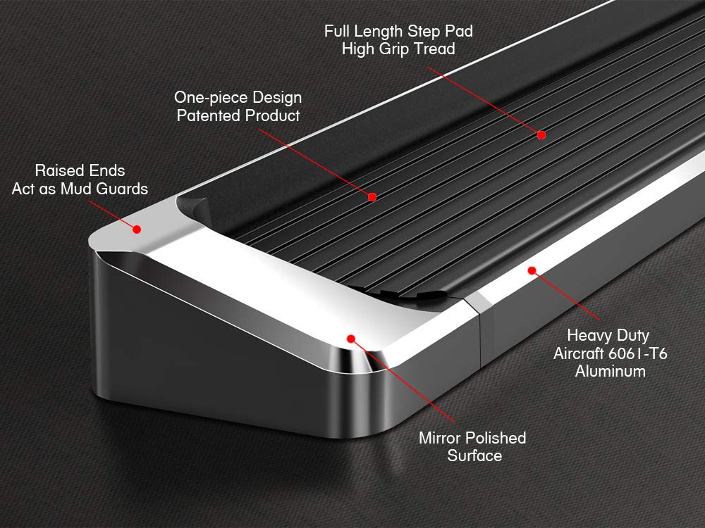 APS 6in Silver Running Boards for Ram ProMaster 2014-2024 | Full Size Van 136