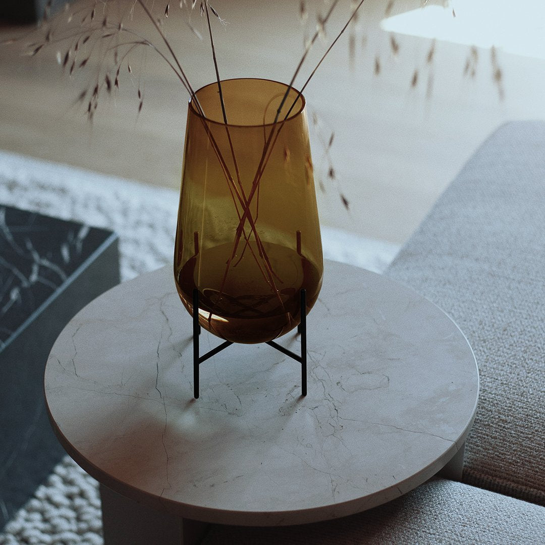 Theresa Arns Echasse Vase - Modern Ceramic Home Decor for Dining Table, Living Room & Office - Perfect for Flowers, Centerpieces & Interior Design