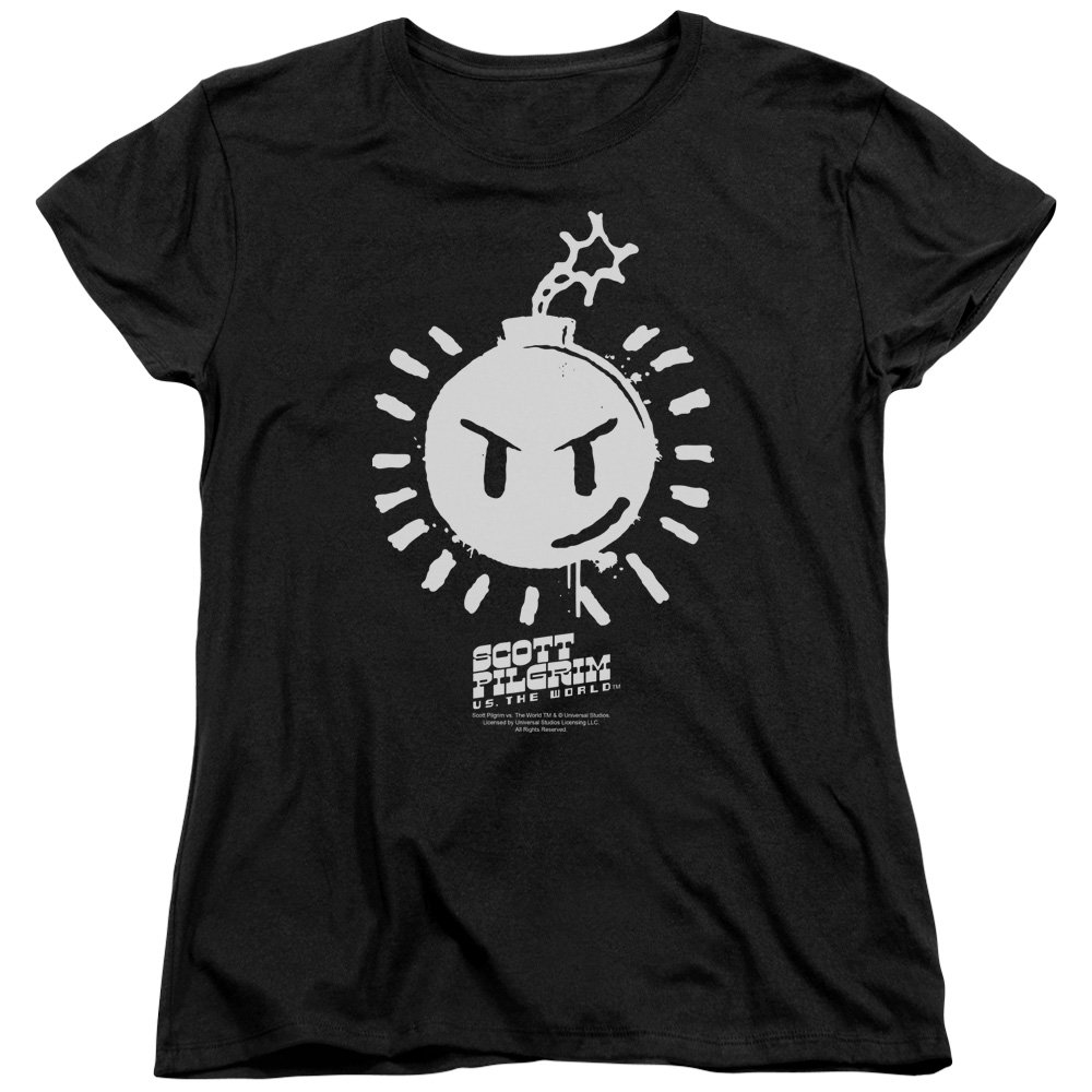 Trevco Scott Pilgrim Sex Bob-Omb Logo Women's T-Shirt | Vintage Band Tee for Concerts & Casual Wear