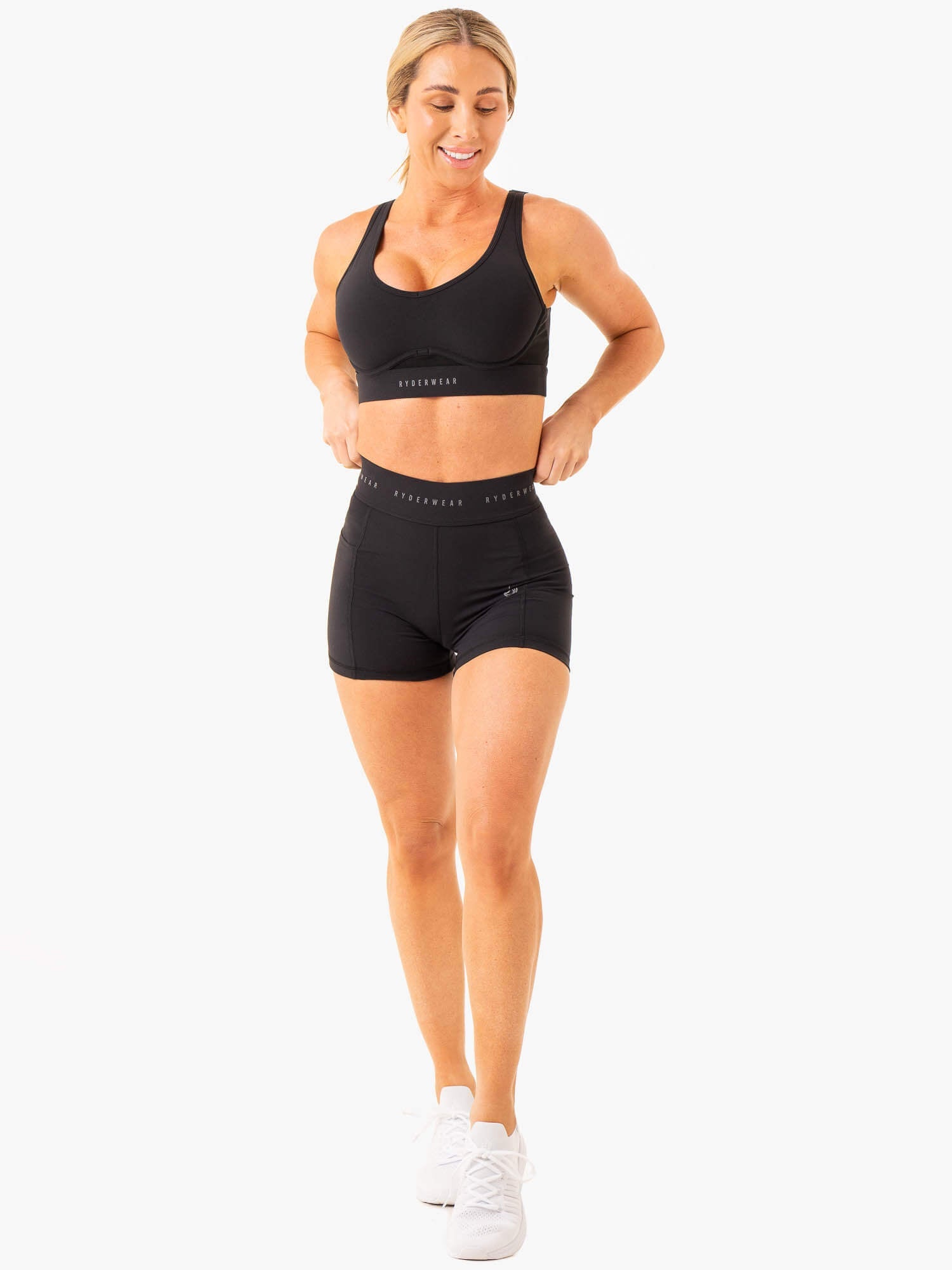 High Impact Sports Bra for Women - Supportive & Breathable Workout Top - Black - Perfect for Running, Gym & High-Intensity Training