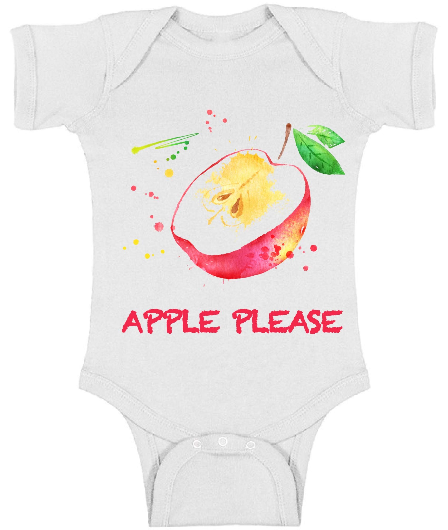 Awkward Styles Apple Print Baby Romper - Cute Fruit Pattern One-Piece Outfit for Newborns & Infants | Perfect for Photoshoots, Family Outings & Everyday Wear
