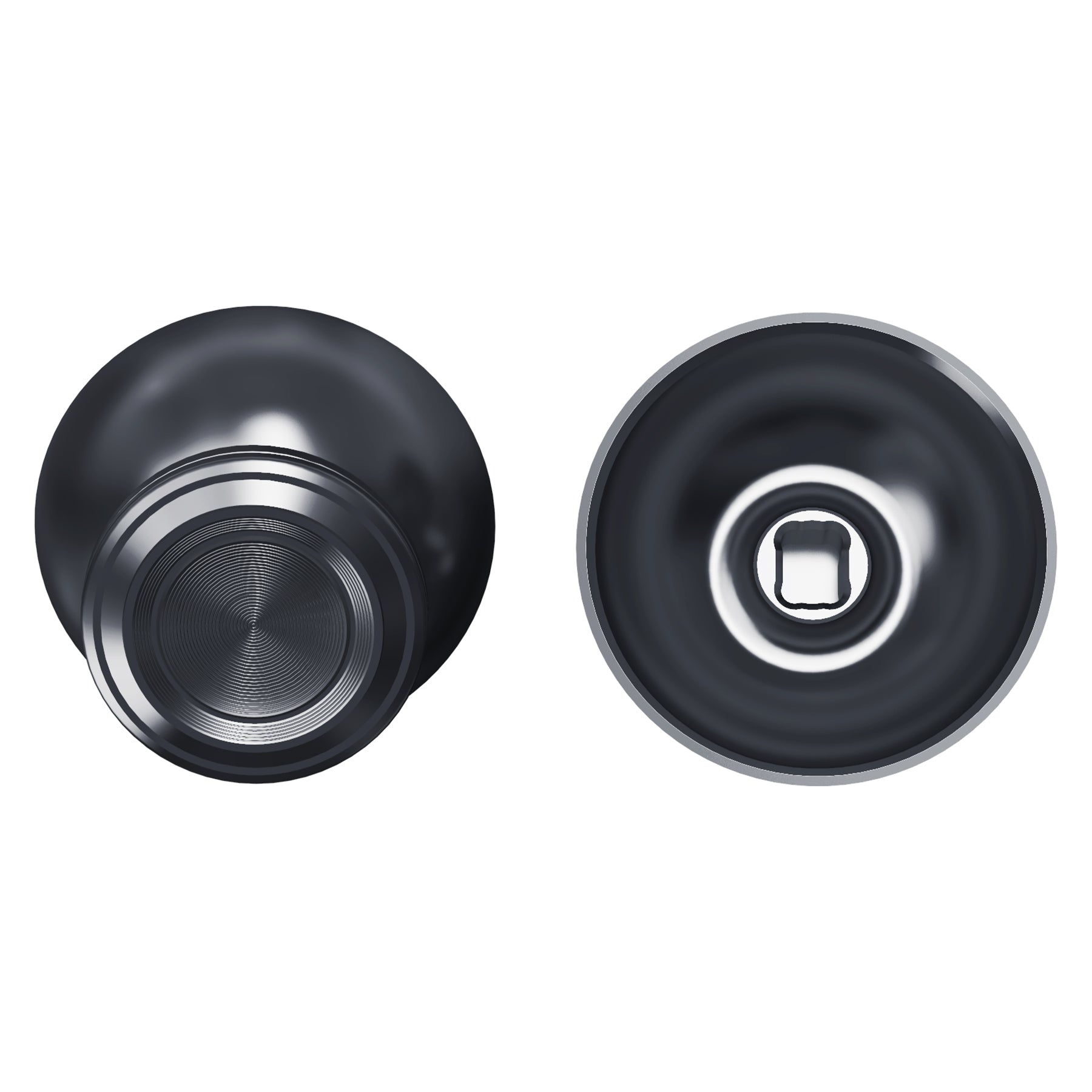 eXtremeRate Dark Gray Metal Thumbsticks for PS5 Controller - Replacement Aluminum Analog Joysticks Compatible with PS4 Controller (Controller Not Included) JPFC007 - Enhance Gaming Precision for FPS, Racing & Action Games
