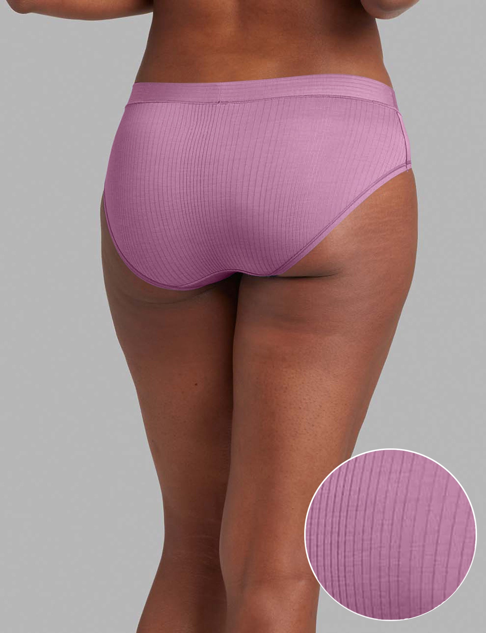 Women's Second Skin Luxe Rib Brief - Ultra Soft Comfortable Underwear for Everyday Wear | Perfect for Yoga, Lounge & Sleep