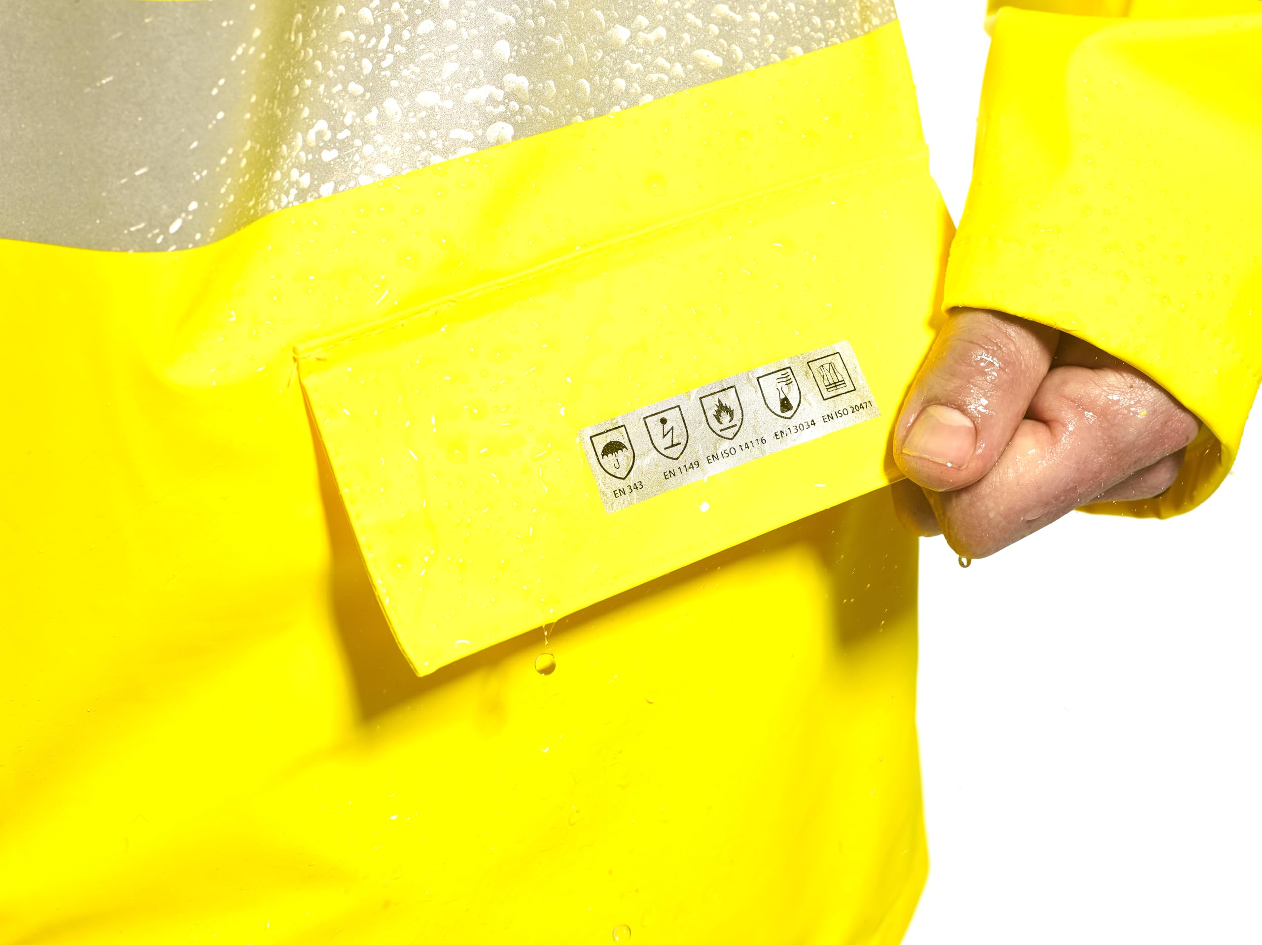 Portwest Men's Flapped Work Jacket - Durable & Water-Resistant for Outdoor Work, Construction & Hiking | Heavy Duty Safety Jacket with Multiple Pockets
