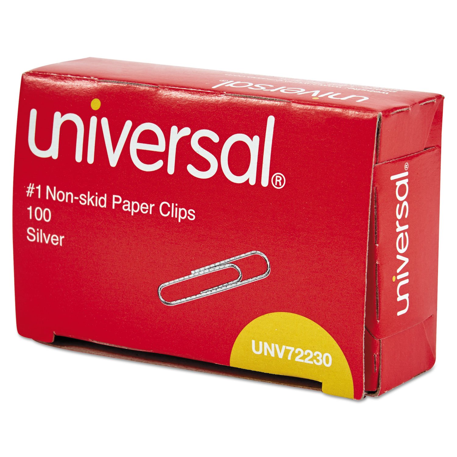 Universal #1 Paper Clips - Non-Slip Silver Office Supplies (100 Clips/Box, 10 Boxes/Pack) - Perfect for Organizing Documents, Files & School Projects