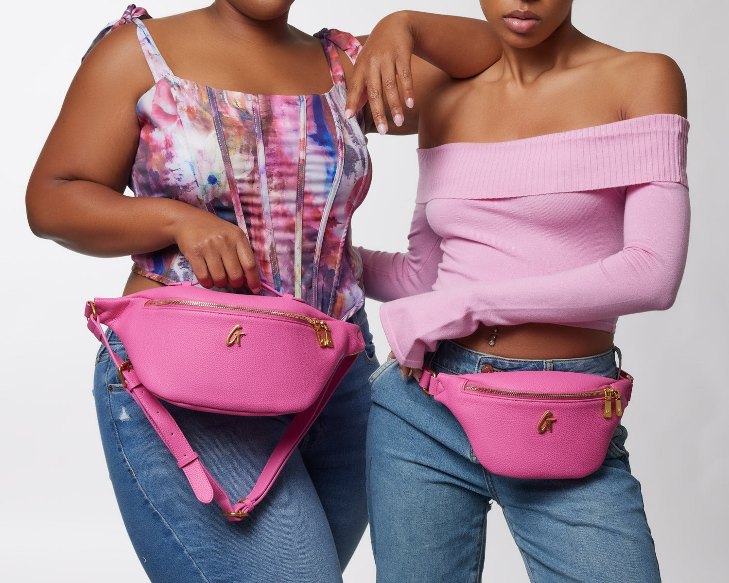 Mini Pebble Fanny Pack - Hot Pink Crossbody Bag for Women | Water-Resistant Waist Pack for Running, Hiking & Travel