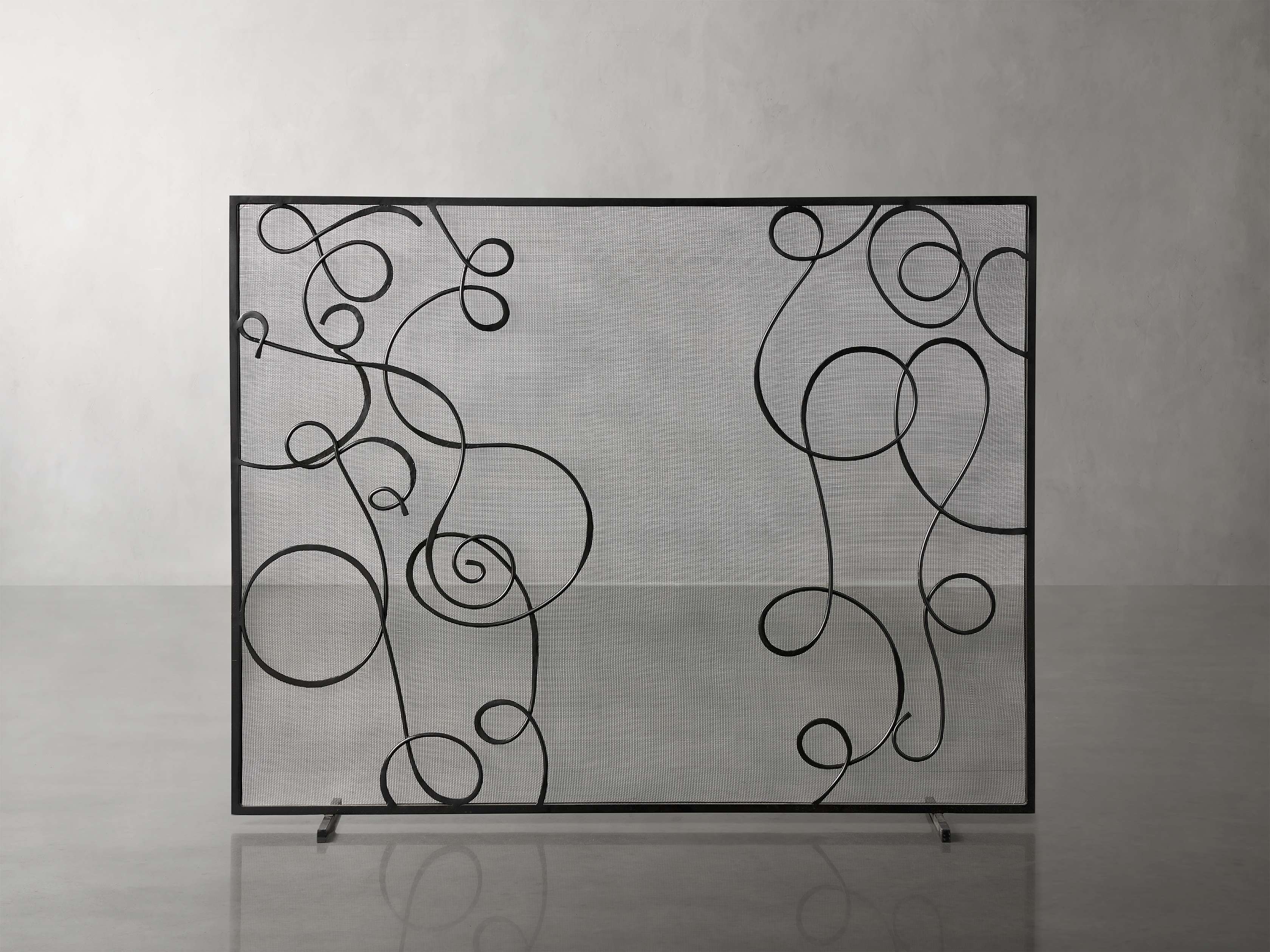 Asymmetrical Fireplace Screen - Decorative and Functional Fireplace Guard for Home Safety | Perfect for Living Room, Bedroom, and Patio Fireplace Protection
