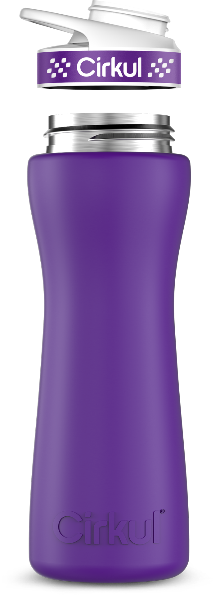 22oz Stainless Steel Water Bottle with Comfort Grip Lid - Insulated, Leakproof & BPA-Free - Perfect for Gym, Hiking & Outdoor Activities