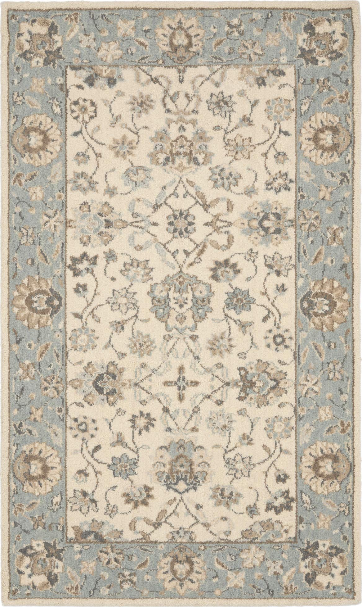 Nourison Living Treasures Persian Ivory/Aqua 2'6