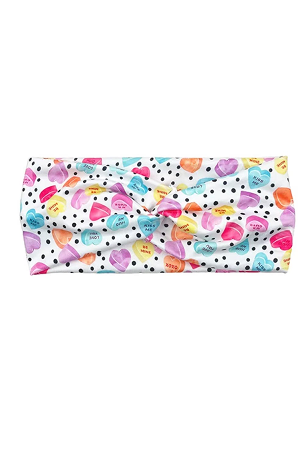 Colorful Polka Dot & Heart Candy Twist Headband for Women - Stylish Hair Accessory for Parties, Weddings, and Everyday Fashion