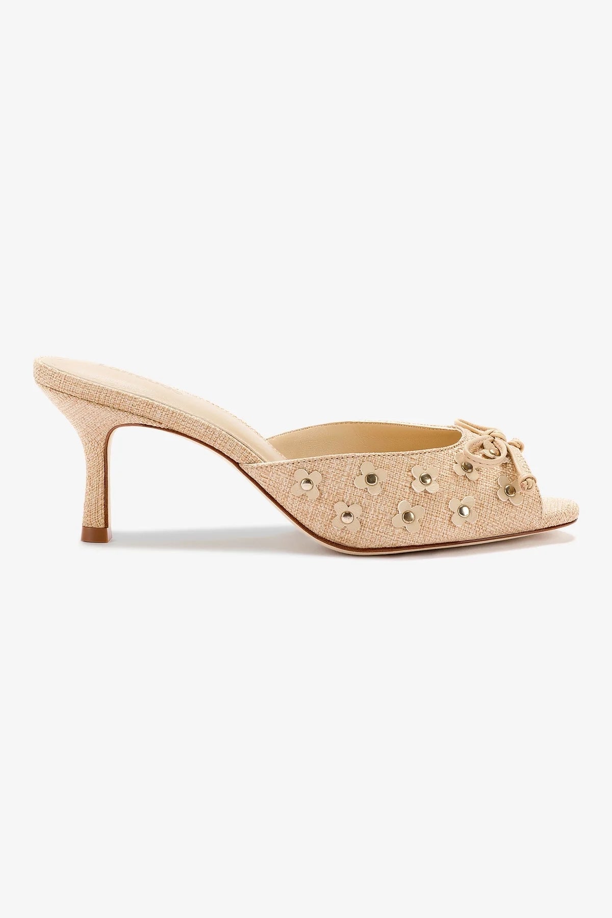 Stylish Beige Raffia Jasmine Mule Sandals - Comfortable Summer Slides for Women | Perfect for Beach, Vacation & Casual Outings