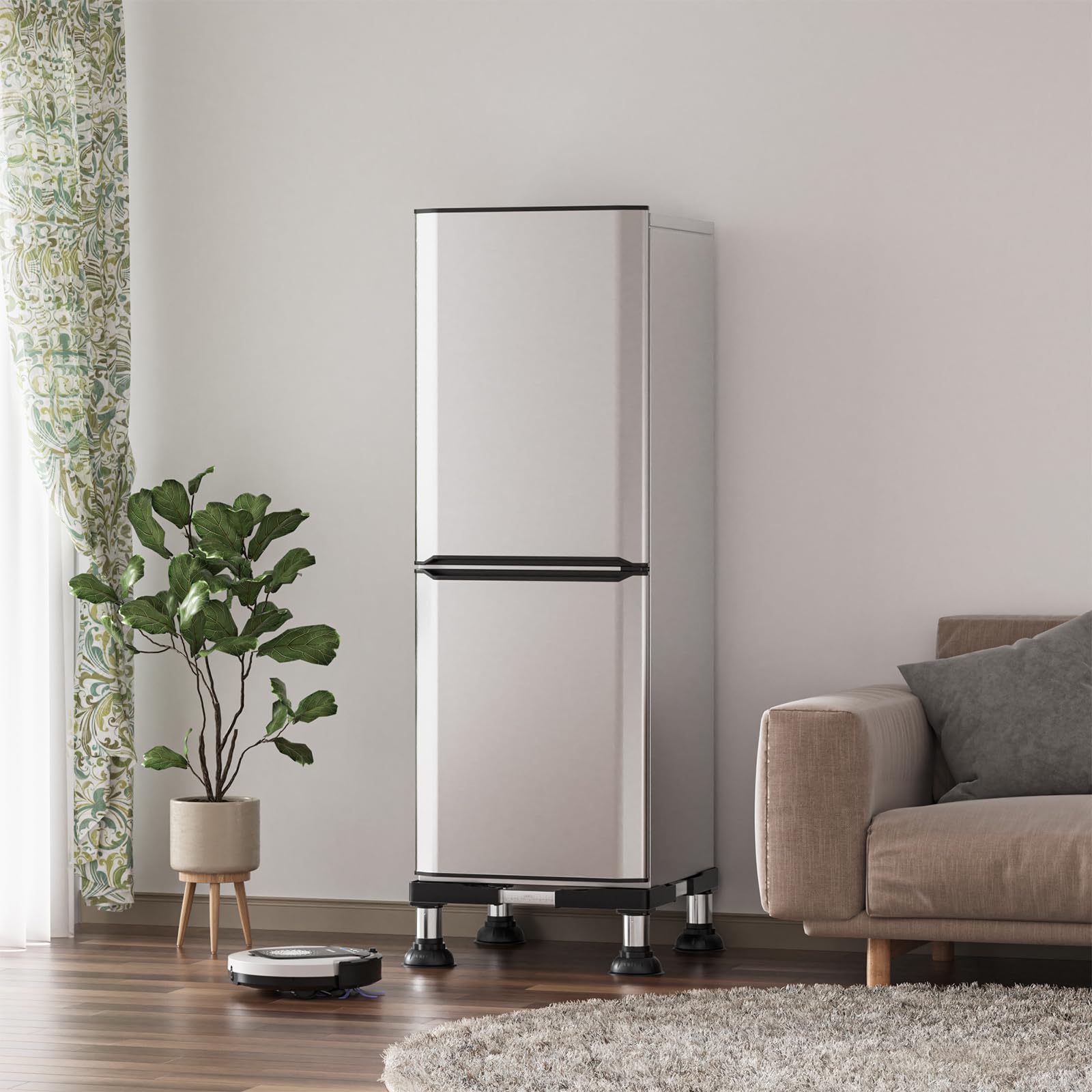 SEISSO Adjustable Mini Fridge Stand 5