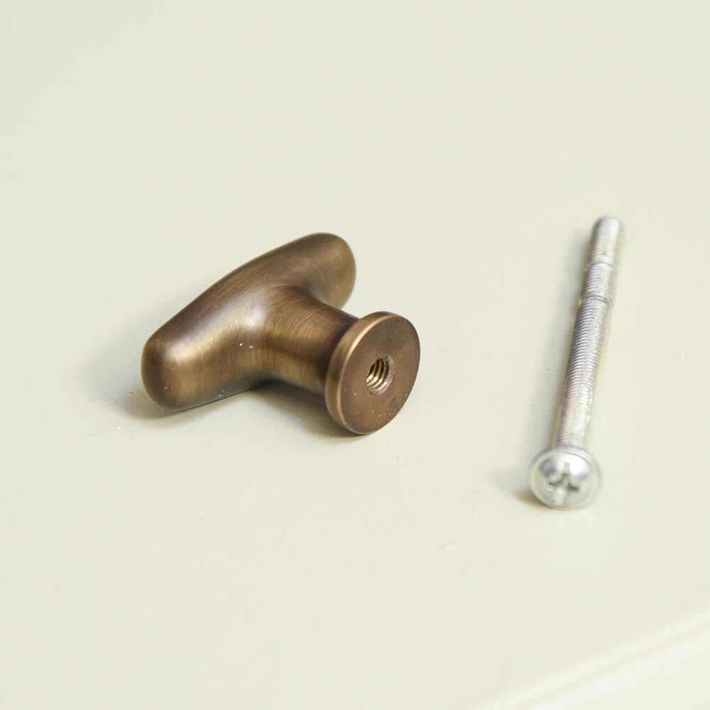Vintage Antique Brass Cabinet Knobs - Elegant Drawer Pulls for Kitchen, Bathroom & Furniture (Set of 10) - Classic Hardware for Home Renovation & DIY Projects