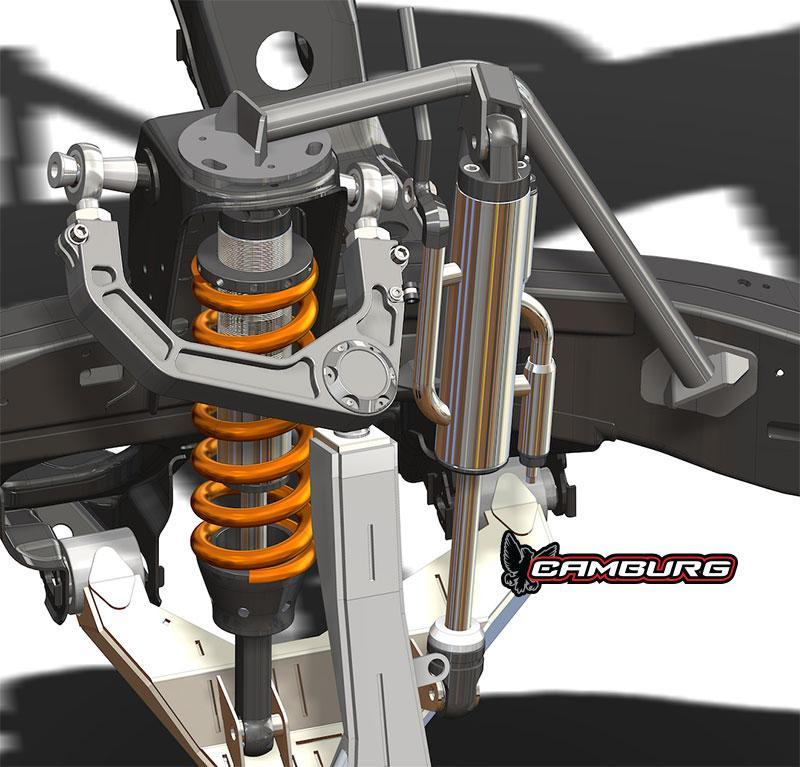 2005-2023 Toyota Tacoma Camburg Front Bypass Shock Mount Kit - Off-Road Suspension Upgrade for Desert Racing & Trail Adventures