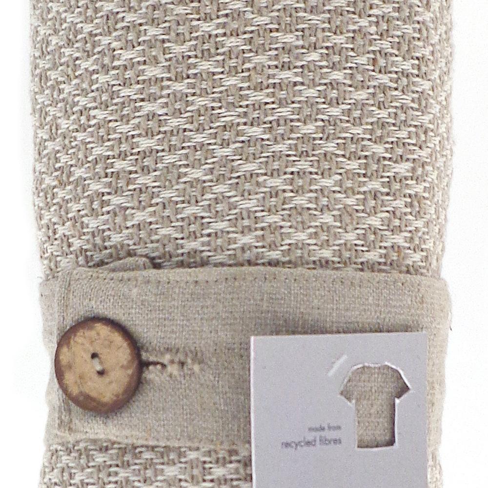 Ikon Recycled Cotton Throw Blanket - Soft & Eco-Friendly Natural Cotton Throw for Couch, Bed, or Sofa - Perfect for Cozy Nights & Sustainable Home Decor