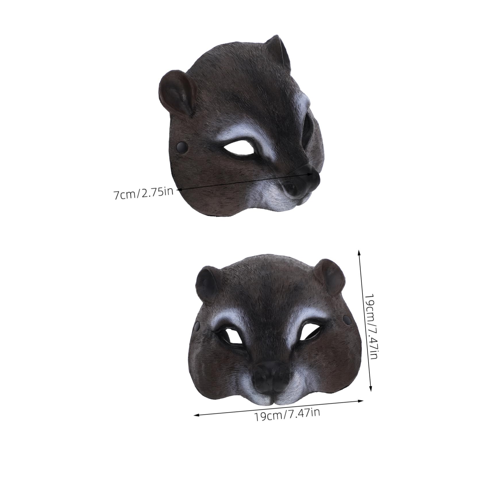 NUOBESTY Squirrel Mask - Realistic Animal Cosplay Mask for Halloween, Masquerade Parties & Costume Events - Premium Dress Up Accessory for Adults & Kids - Perfect for Themed Parties, Carnival, Cosplay & Halloween Celebrations
