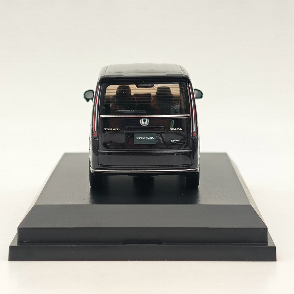 1/43 Honda STEP WGN e:HEV SPADA Twilight Mist Black Diecast Model Car - Limited Edition Collectible for Car Enthusiasts & Hobbyists - Perfect for Display, Gifts, and Japanese Car Model Collections