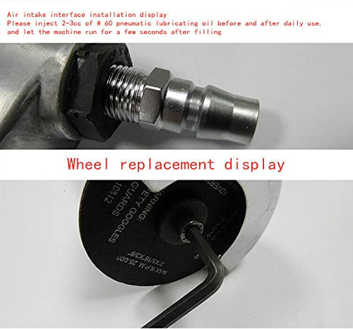 18000 RPM Long Handle Air Angle Grinder - 3