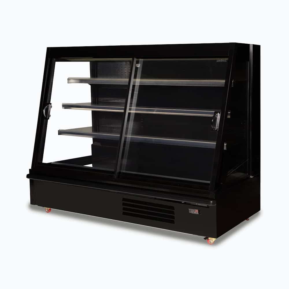 Bromic Semi Vertical Display 4 Sliding Door Commercial Refrigerator 2500mm - Ideal for Supermarkets, Restaurants, and Convenience Stores