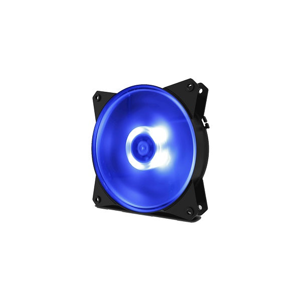 CM MasterFan MF120L 120mm Blue LED Case Fan - High Performance PC Cooling Fan for Gaming Rigs, Workstations & Computer Cases - Quiet Operation & Vibrant Blue Lighting