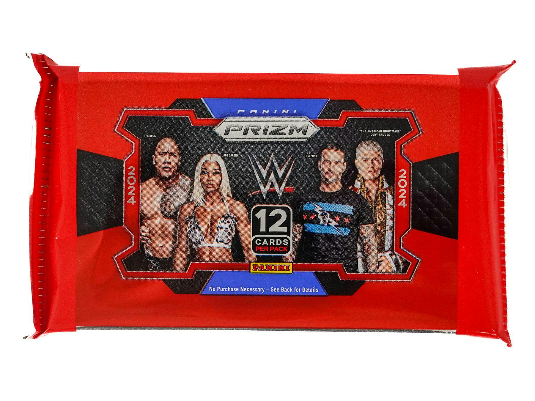2024 Panini Prizm WWE Wrestling Trading Cards Hobby Box - Collectible Sports Cards for WWE Fans & Card Collectors (Perfect for Trading, Gifts, and Display)
