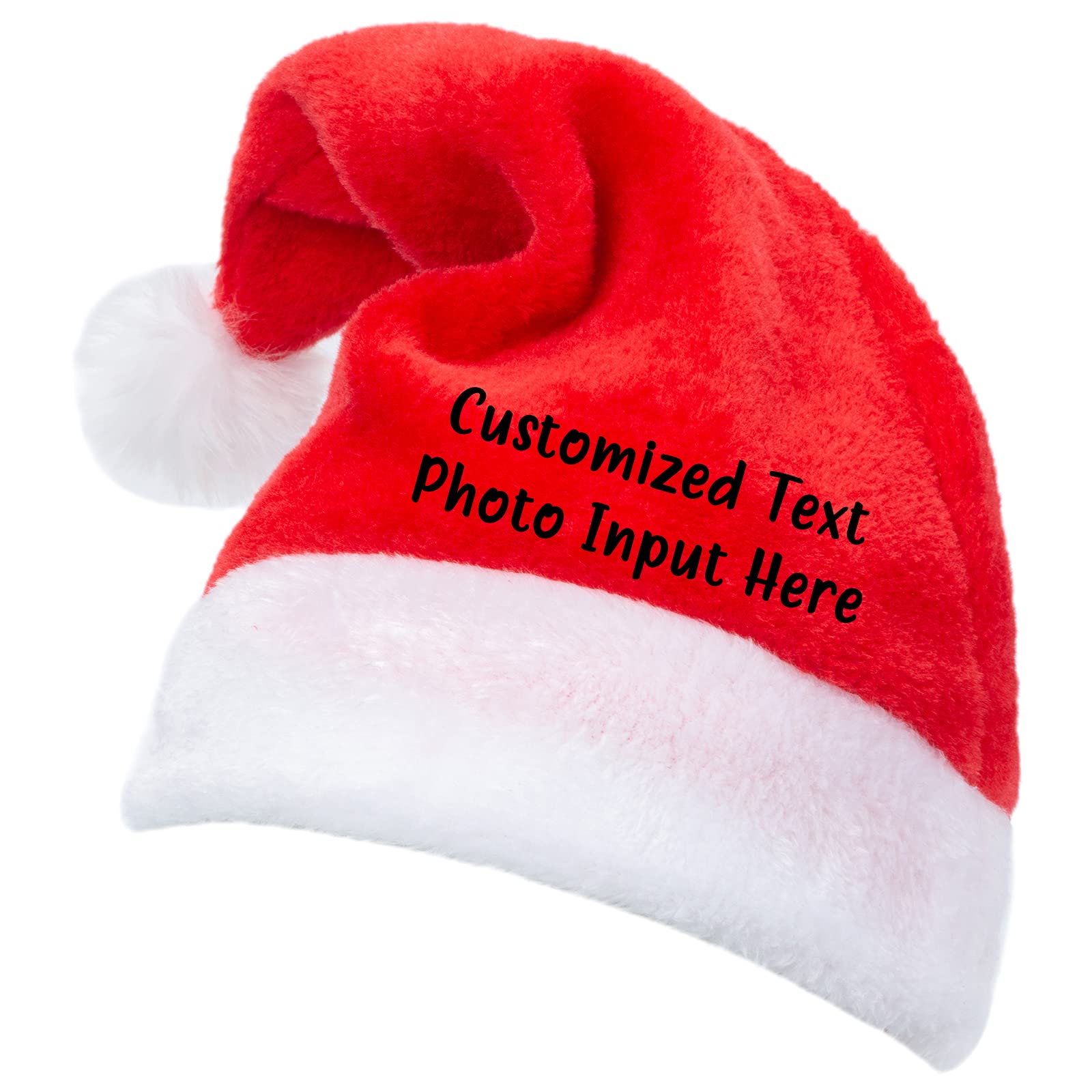 Personalized Santa Hats with Names for Adults & Kids - Custom Christmas Party Hats for Holiday Celebrations, New Year Events & Family Gatherings