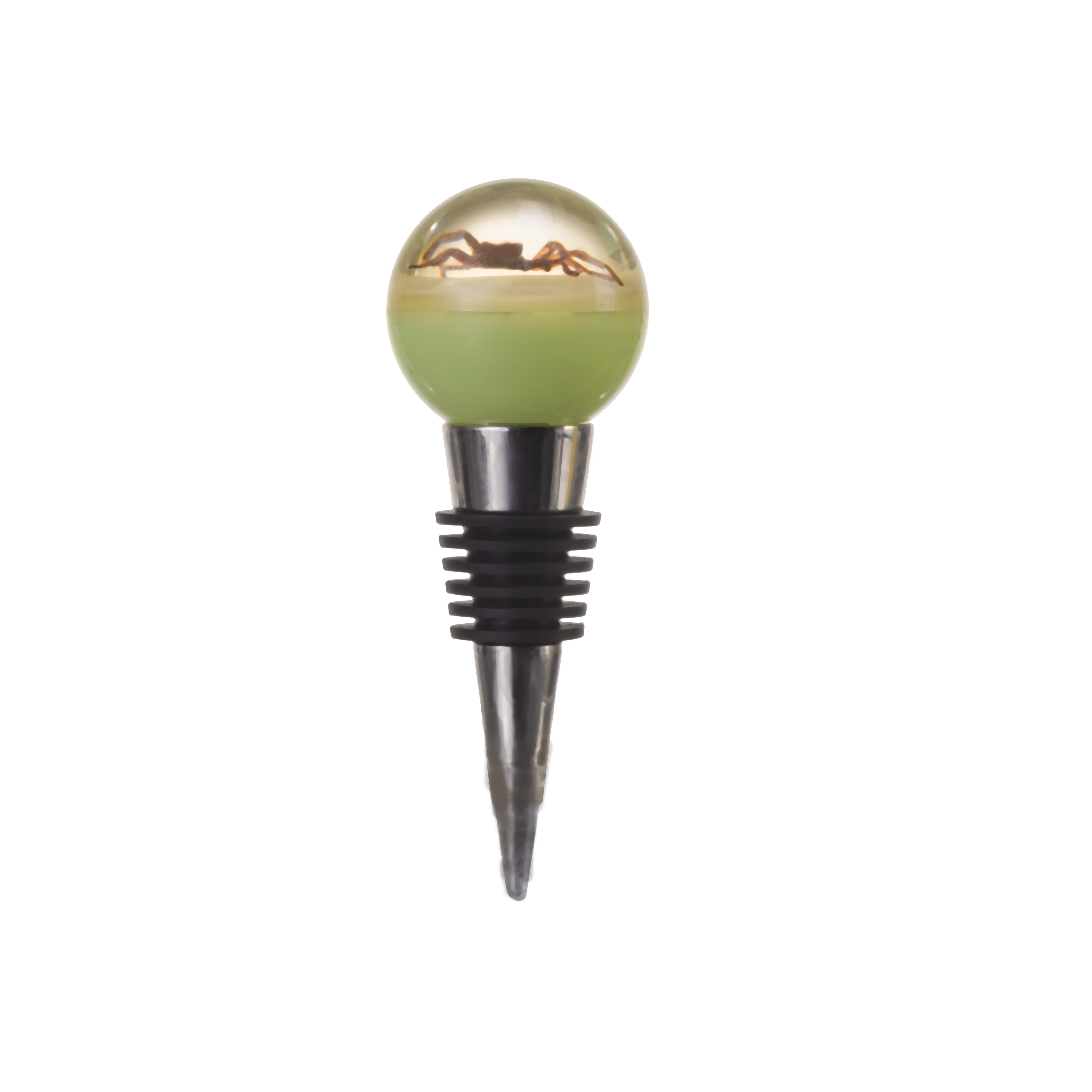 Real Spider Encased in Clear Acrylic Wine Stopper - Unique Gift for Halloween, Home Bar Decor & Wine Lovers