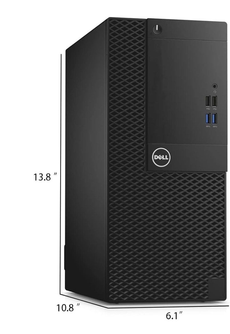 Dell OptiPlex Desktop Computer - Intel Core i5 Processor up to 3.80GHz, 16GB RAM, 512GB SSD, Windows 10 Pro, WiFi & Bluetooth, DVD Drive - Perfect for Home Office, Business Workstation & Gaming Setup