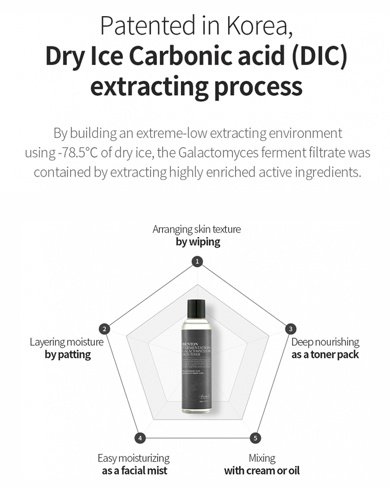 Benton Fermentation Galactomyces 99 Skin Toner - Hydrating Facial Toner for Glowing Skin | Korean Skincare for Dry & Sensitive Skin | Perfect for Daily Skincare Routine & Nighttime Hydration