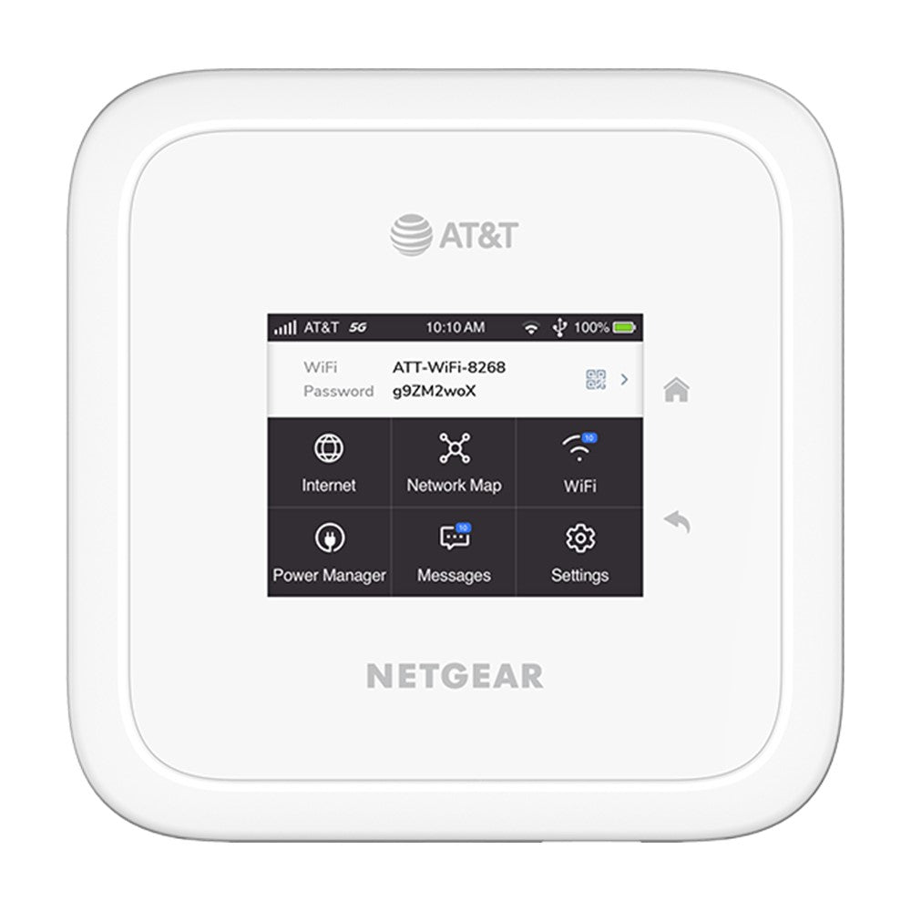 Netgear Nighthawk MR6110 M6 5G Mobile Hotspot Router - Unlocked for AT&T, T-Mobile & Verizon | Portable WiFi for Travel, Remote Work & Outdoor Adventures (White)