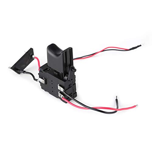 Electric Drill Switch Assembly - Cordless Drill Speed Control Trigger Switch 7.2V-24V with LED Light for Lithium Battery Power Tools | Perfect for Industrial & DIY Electrical Projects