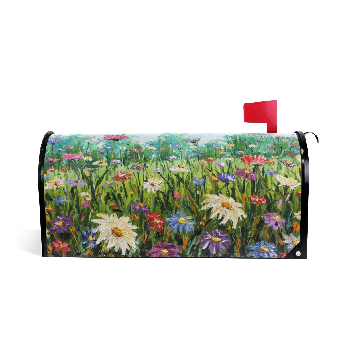 Wildflowers Spring Magnetic Mailbox Cover - Oversized 25.5