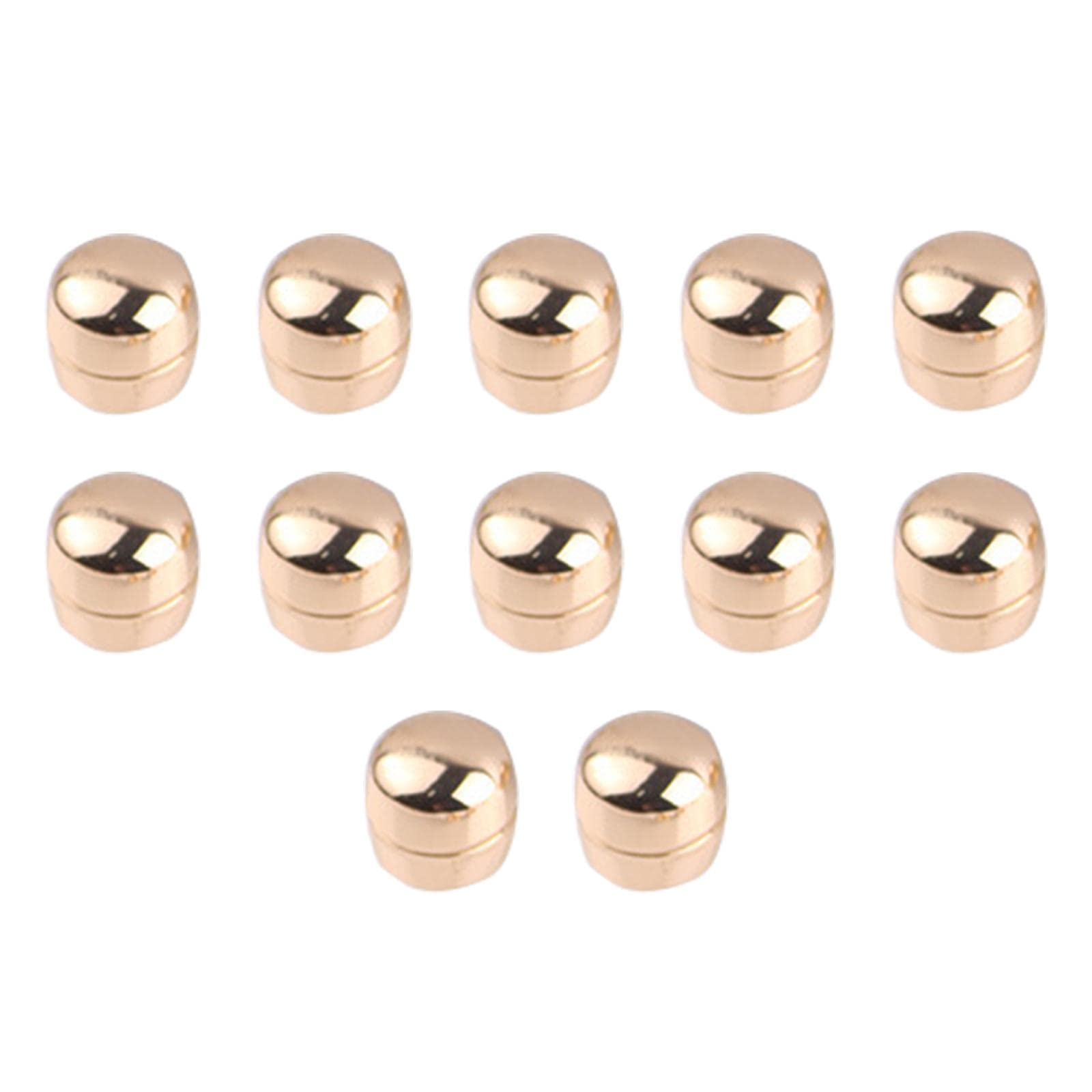 AMLESO 12-Pack Muslim Scarf Buckle Clips - Round Hijab Pins for Women, No-Hole Strong Plating Multi-Use Buttons - Perfect for Hijab, Shawl, Scarf & Outfit Accessories