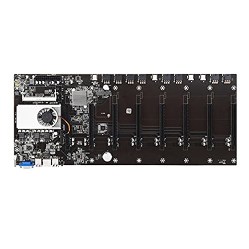 BTC-T37 Mining Machine Motherboard - 8 GPU Slot DDR3, Low Noise & Safe Power Supply for Crypto Mining | Ideal for Home & Professional Mining Rigs
