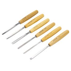 PFEIL Swiss Made Carving Tools Set of 6 - Professional Woodworking Kit for Artists & Craftsmen