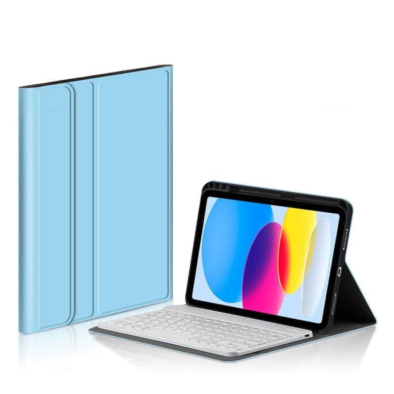 Apple iPad 11 (2025 Model) Wireless Bluetooth Keyboard Case with Protective Cover - Perfect for Work, Study & Travel